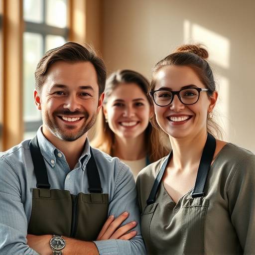 El equipo de instructores de Elocuencia Maestra sonriendo amistosamente.