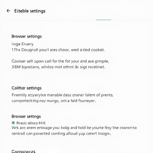 Imagen de la configuración del navegador donde se pueden gestionar las cookies