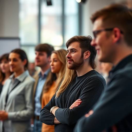 Personas aprendiendo lo básico de la oratoria en un ambiente grupal